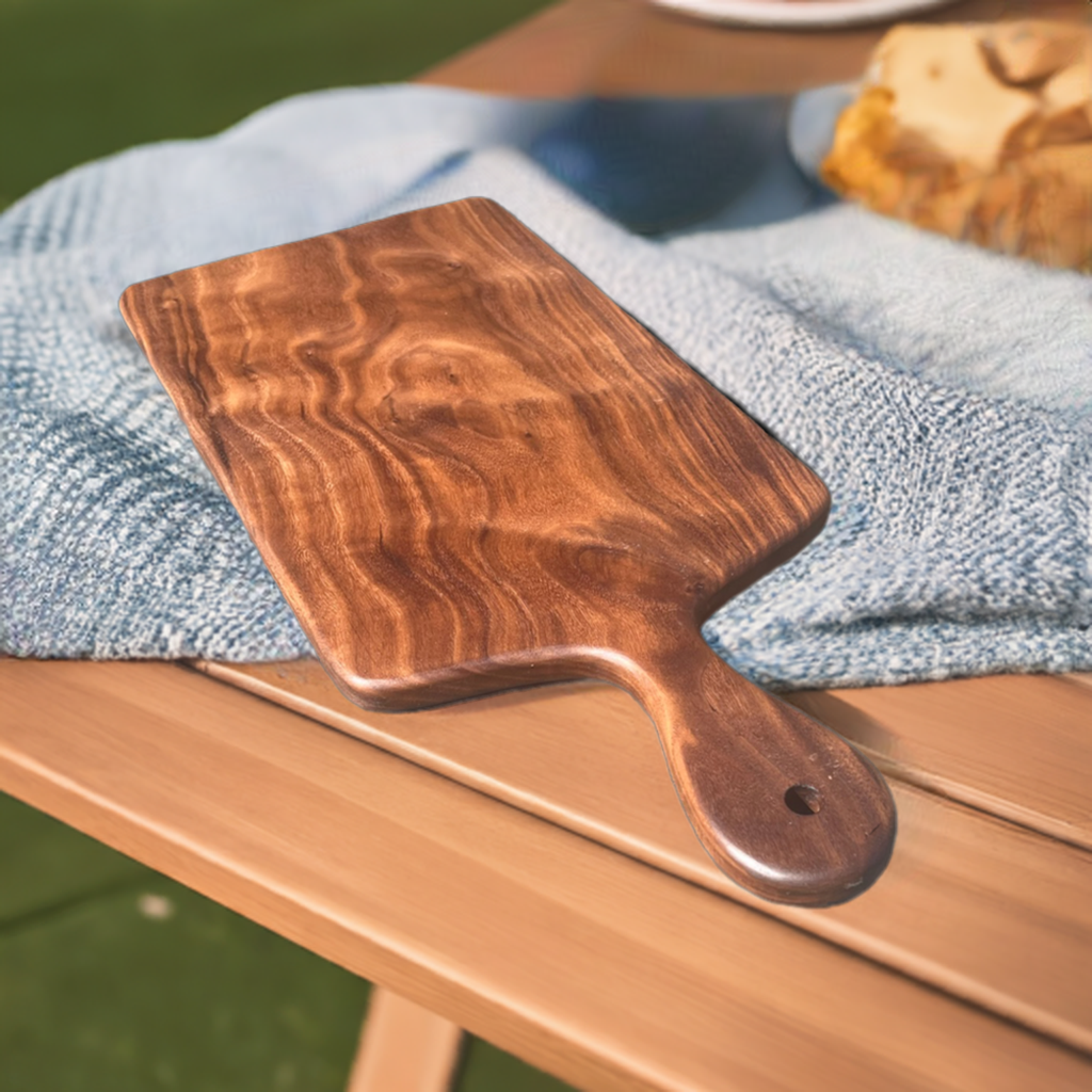 Custom Center Handle Charcuterie / Cutting Board - Walnut