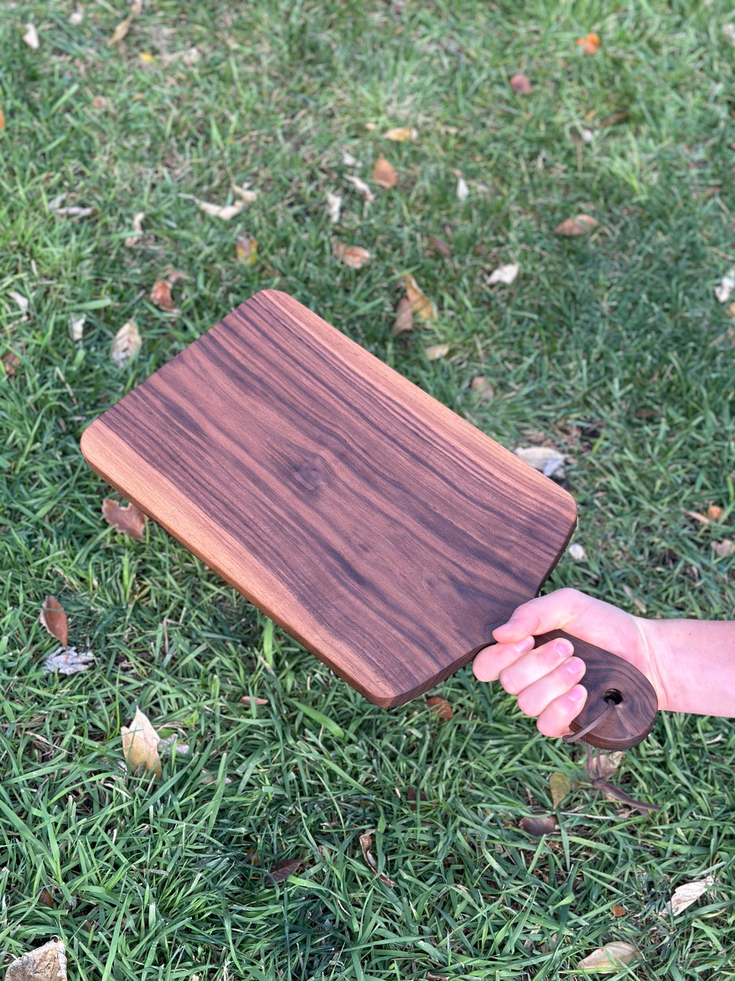 Custom Center Handle Charcuterie / Cutting Board - Walnut