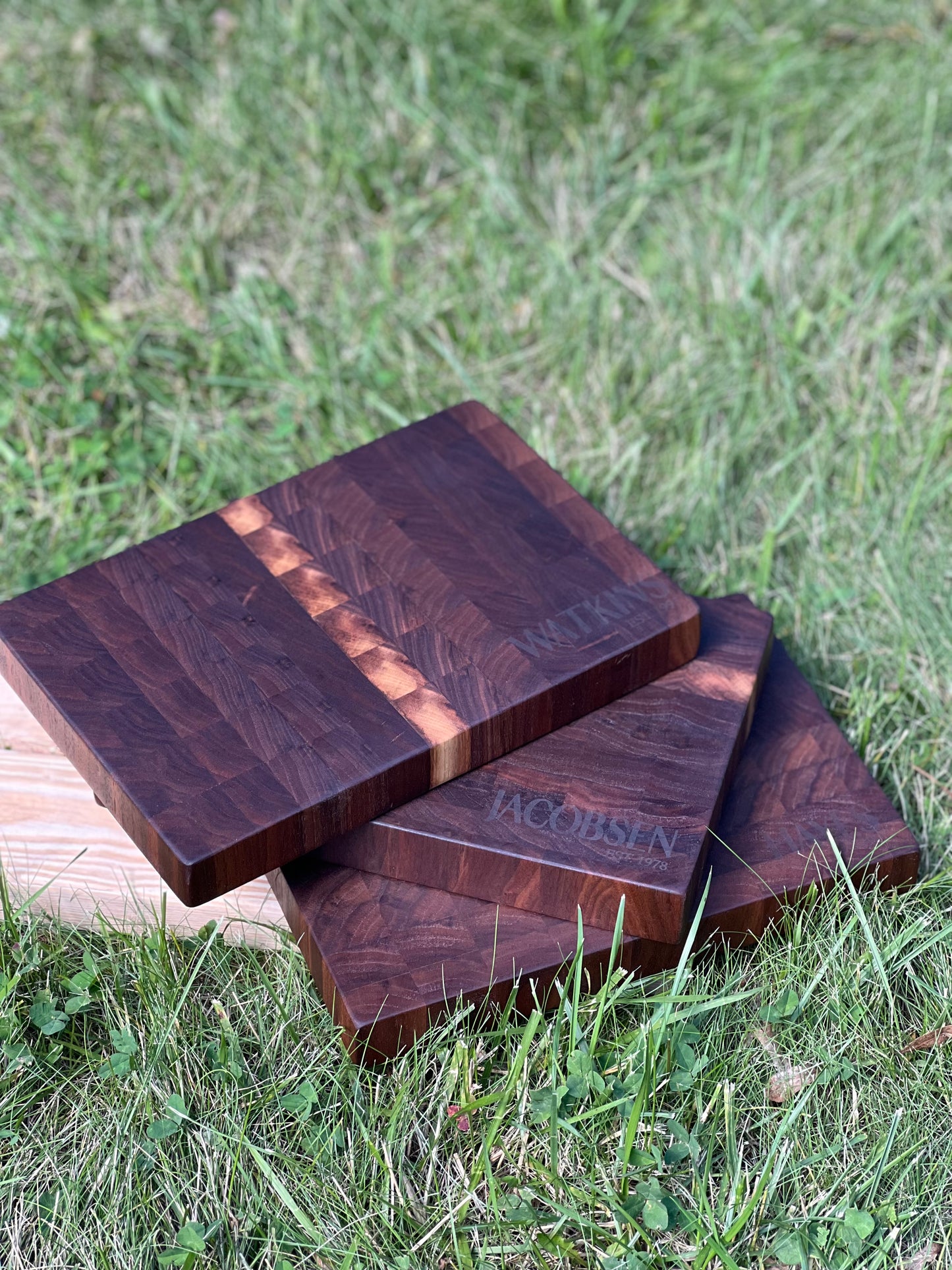 Custom End-Grain Cutting Board - Walnut