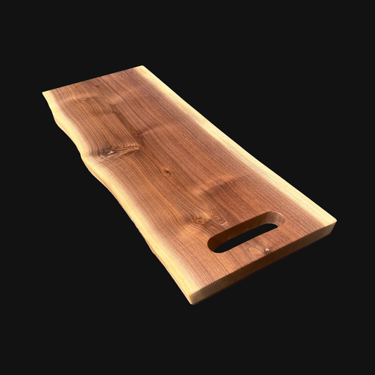 Custom Inset Handle Tray - Walnut